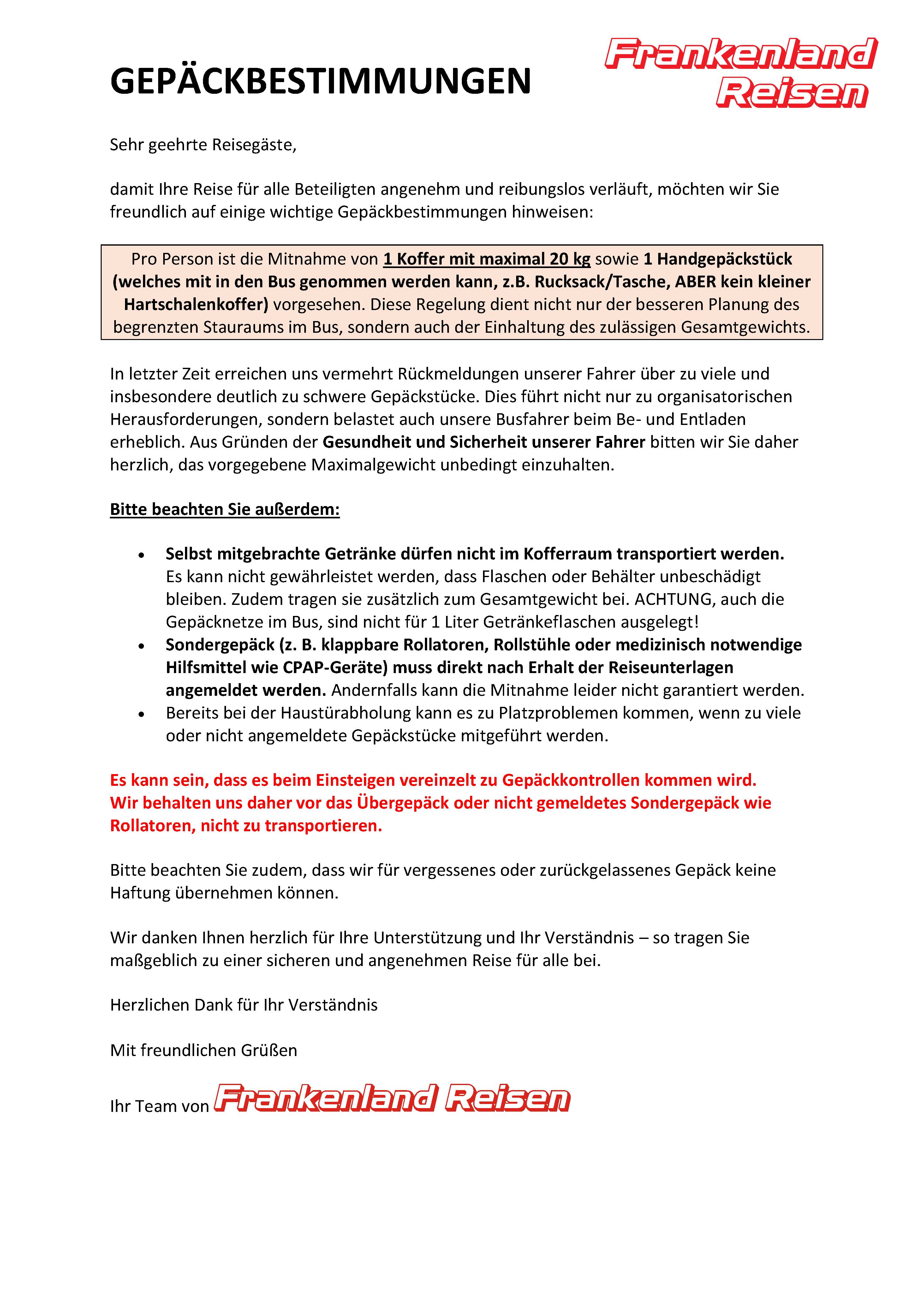 Gepäckbestimmungen Bus_NB