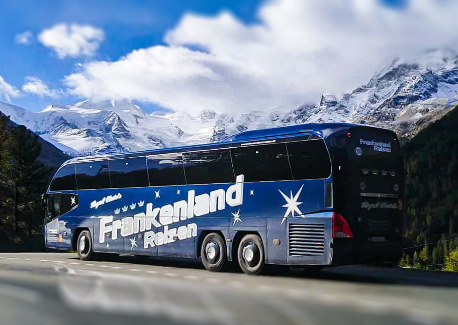 Frankenland Busreise auf dem Weg nach Italien